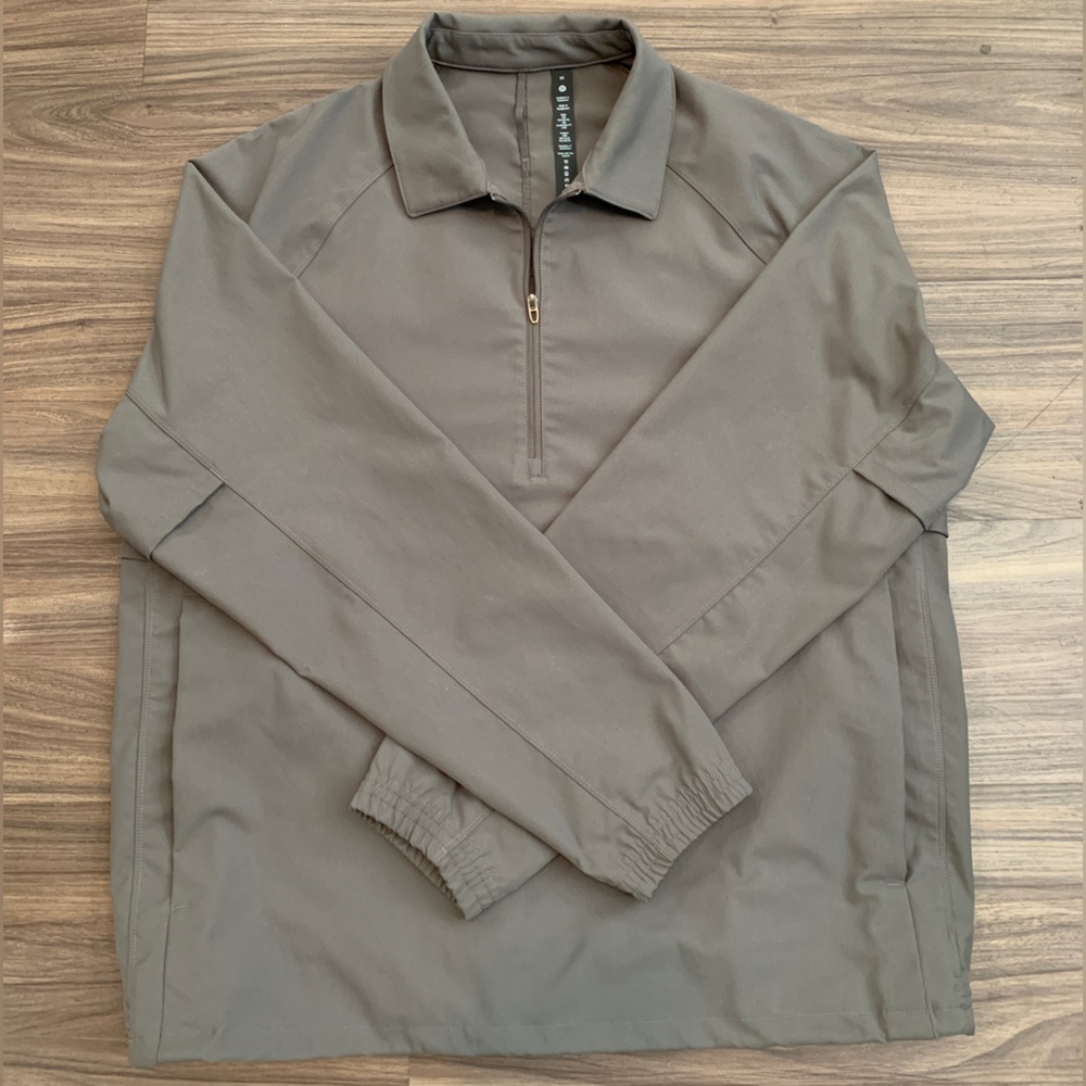 Men’s Lululemon Collared 1/2 Zip Jacket (Carbon Brown)